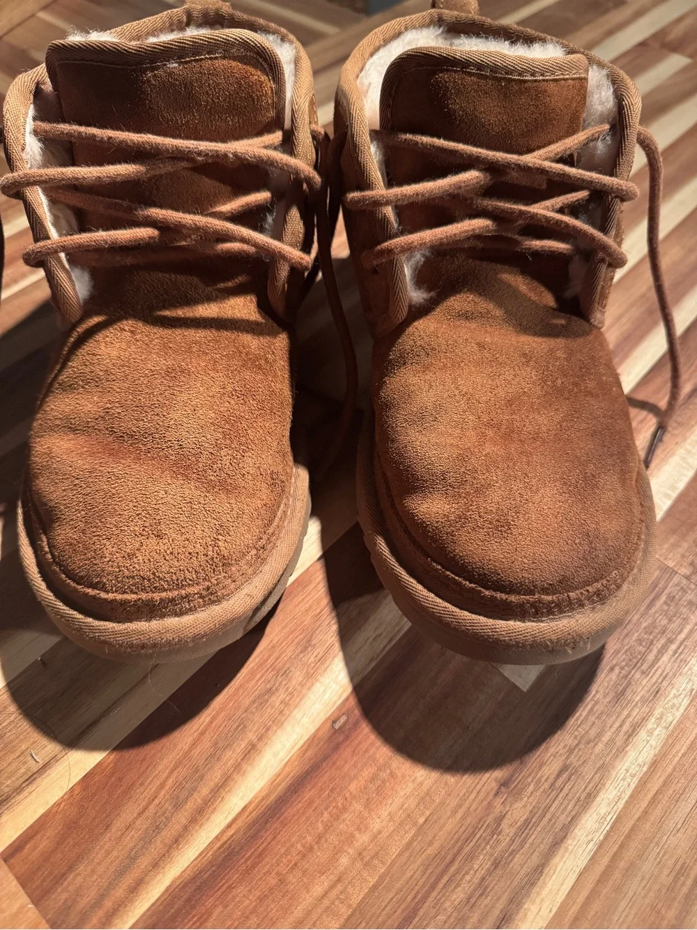 UGG Chestnut Brown Suede Lace-Up mens Boots